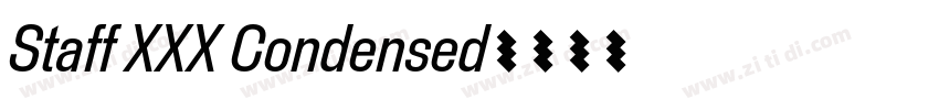 Staff XXX Condensed字体转换